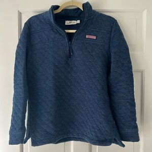 Vineyard Vines blue quilted Shep Shirt